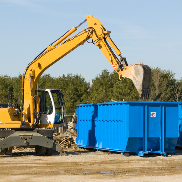 are there any restrictions on where a residential dumpster can be placed in Renville County North Dakota